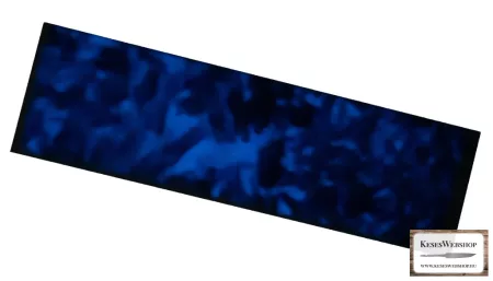 Carbon Fiber fekete  ( GITD kék ) markolat panel 1 db 5mm x 40mm x 135mm