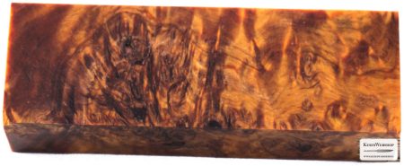 Raffir® stabilized poplar burl wood orange