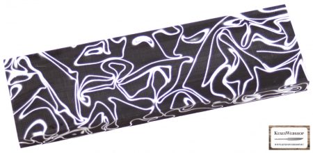 Akril fekete-fehér markolat panel pár 10mm