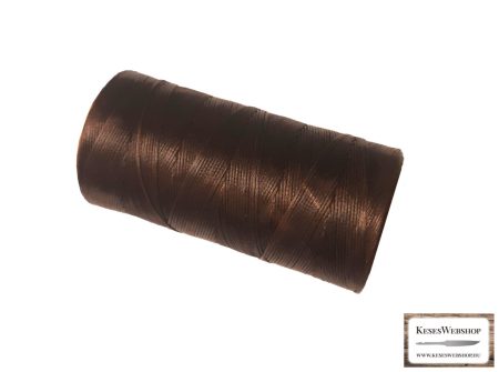 Poliészter barna fonal, bőr varráshoz 0,8mm