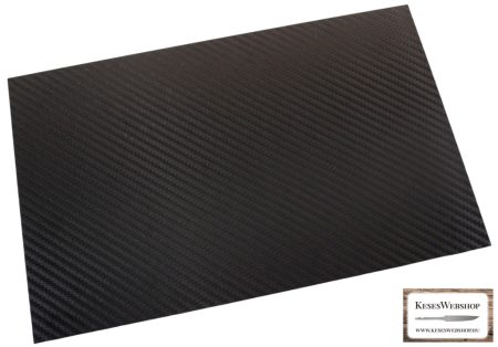 Kydex fekete, 1,6mm x 200mm x 300mm carbon optic
