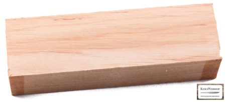 Wooden alder handle block 30mm x 40mm x 123mm