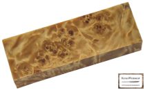 Raffir® stabilized poplar burl wood natural