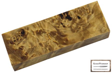 Raffir® stabilized poplar burl wood natural