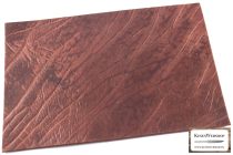   Bőr lap, Cognac színű barázdás növényi cserzett bőr lap 3mm x 200mm x 300mm