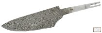Knife blade Raffir, stainless damask 105mm