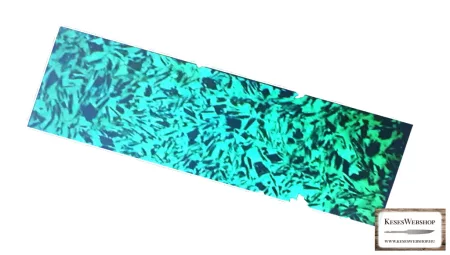 Carbon Fiber fekete ( GITD zöld ) markolat panel 1 db 5mm x 40mm x 150mm