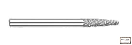 Keményfém turbómaró 3,0mm x 38mm gömbvégű ívelt alak