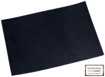   Bőr lap, Fekete színű, növényi cserzett bőr lap 3 mm x 300 mm x 360 mm