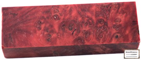 Raffir® stabilized poplar burl wood red