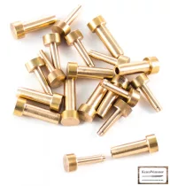 Réz szegecs 6,3mm fejjel (10db)