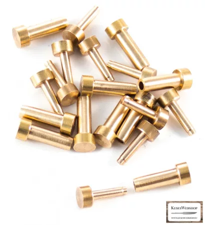 Réz szegecs 6,3mm fejjel (10db)