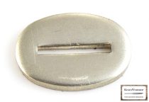   Gardă nichel-argintie pentru lame cu mâner nituit 19x30x3 mm